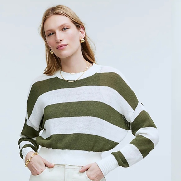 Madewell Sweaters - Madewell Striped Cotton Sweater